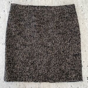 Michael Kors Women's Wool Cotton Blend Black and White Skirt sz 12